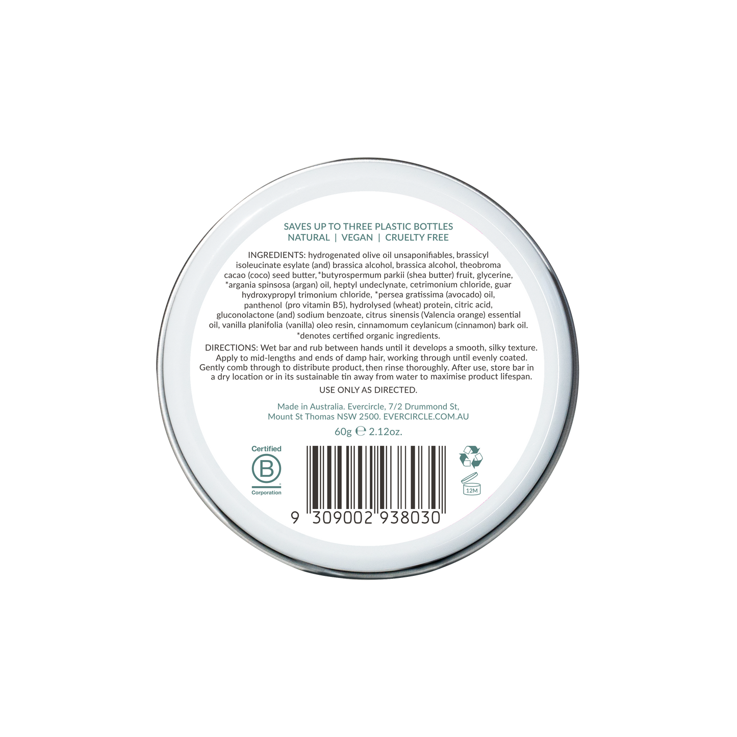 Eco Hair Conditioner Bars - Repairs & Restores-Evercircle