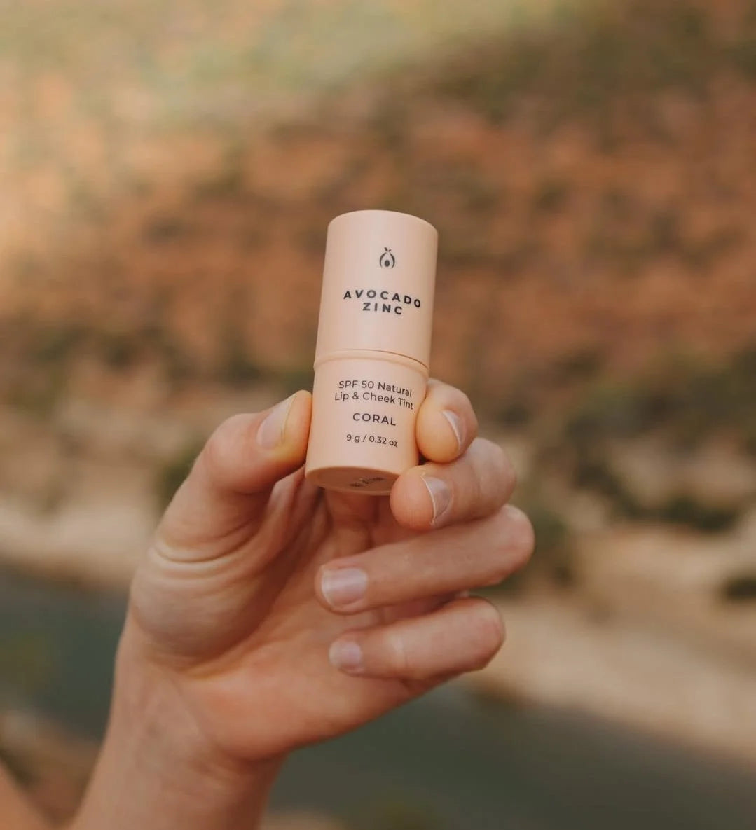 Natural Lip & Cheek Tint Sunscreen SPF50 - Avocado Zinc