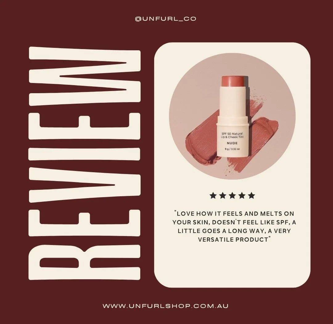 Natural Lip & Cheek Tint Sunscreen SPF50 - Avocado Zinc