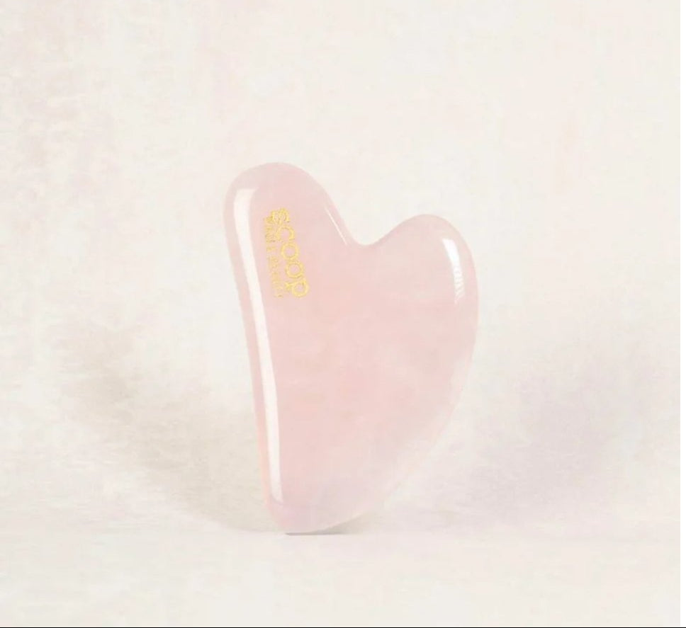 100% Rose Quartz Face Sculpting Gua Sha