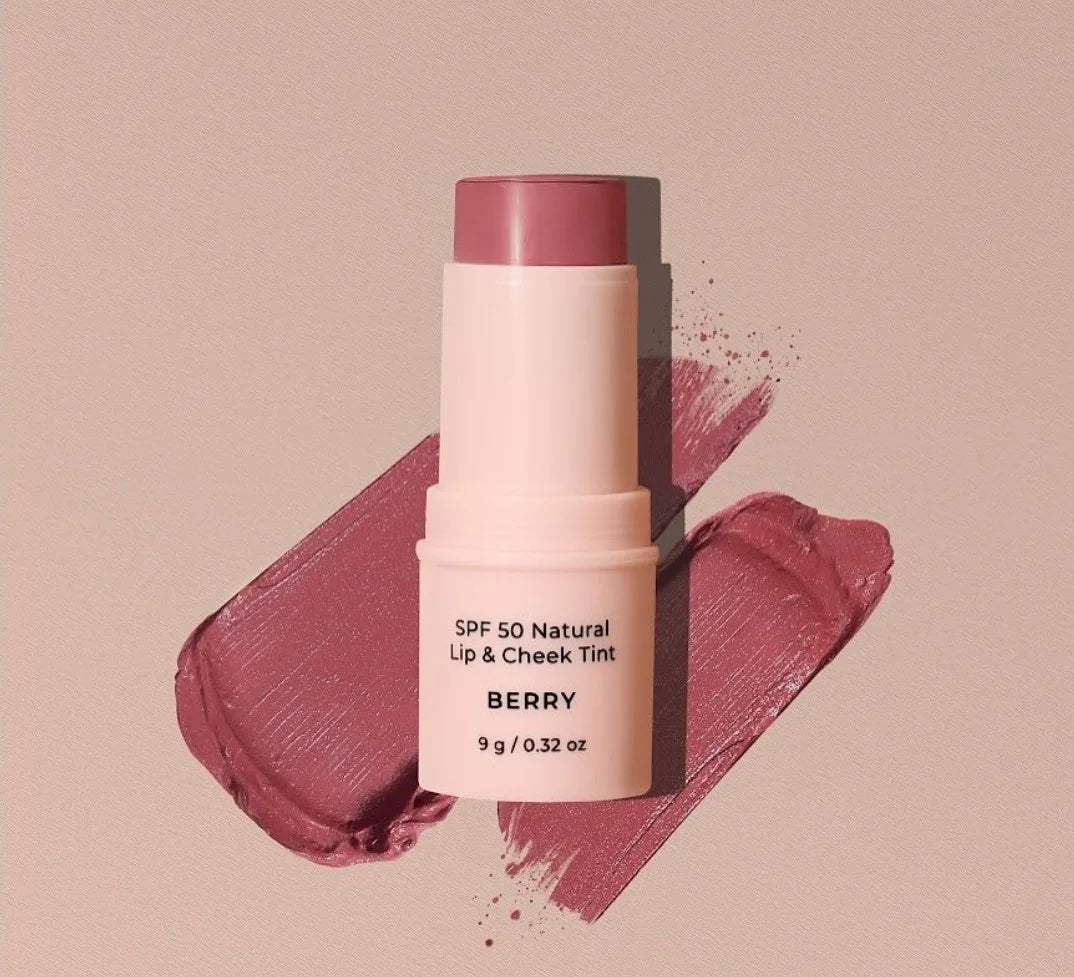 Natural Lip & Cheek Tint Sunscreen SPF50 - Avocado Zinc