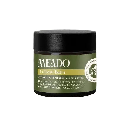 Meado Tallow Balm jar a white  background