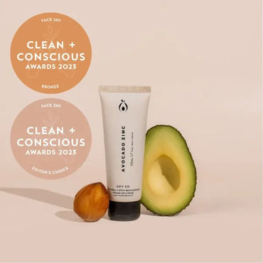 SPF 50 Natural Tinted Moisturiser - Avocado Zinc