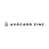 Sustainable skincare brand, "avocado zinc" logo