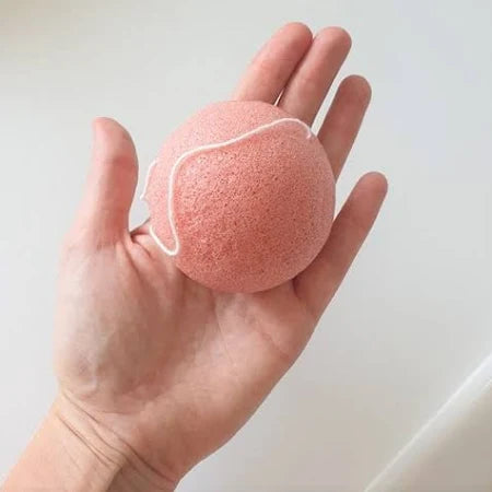 Pink konjac sponge for sensitive skin