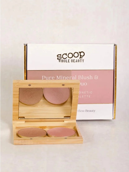 Pressed Mineral Blush & Bronzer Duo in Bamboo Multi Palette