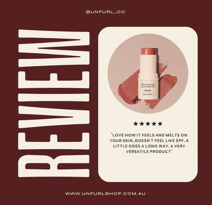 Natural Lip & Cheek Tint Sunscreen SPF50 - Avocado Zinc
