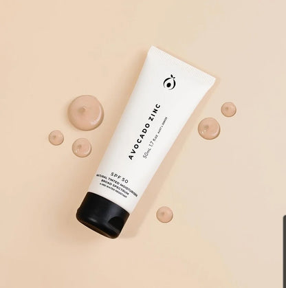 SPF 50 Natural Tinted Moisturiser - Avocado Zinc