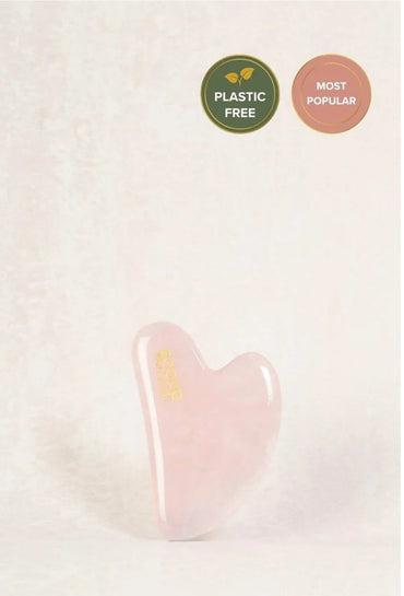 100% Rose Quartz Face Sculpting Gua Sha