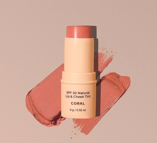 Natural Lip & Cheek Tint Sunscreen SPF50 - Avocado Zinc